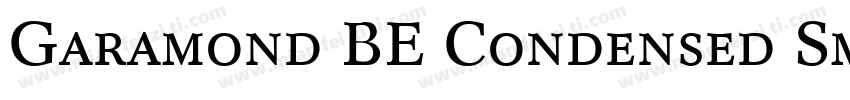 Garamond BE Condensed Small Caps & Oldstyle Figures字体转换